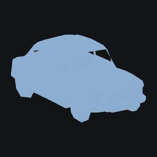 Smooth minimal four-door sedan car