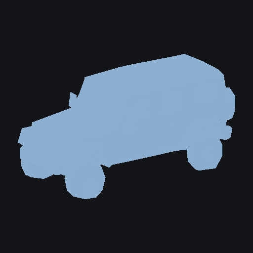 Low-poly stylised off-road SUV