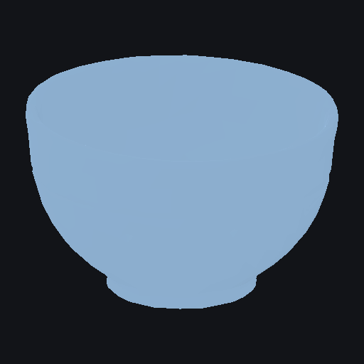 Boxy retro ceramic soup bowl