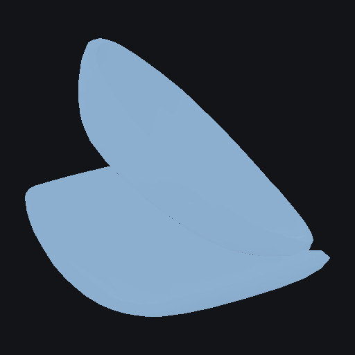 Low-poly stylised wooden salad bowl