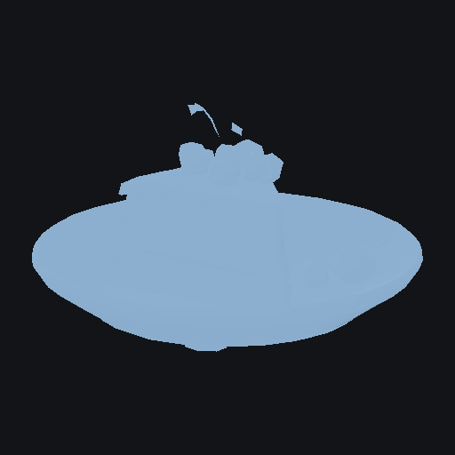 Low-poly stylised slice of cake
