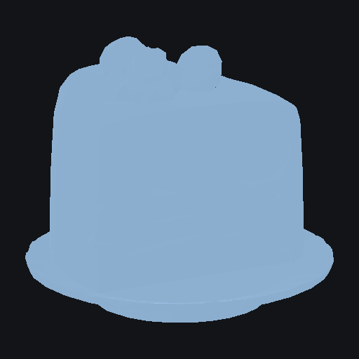 Chunky toy-like slice of cake