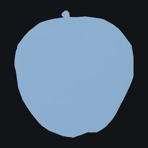 Low-poly stylised apple