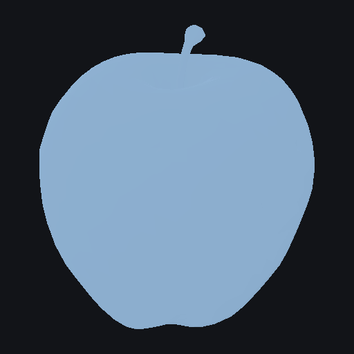 Chunky toy-like apple