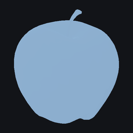Realistic proportions apple