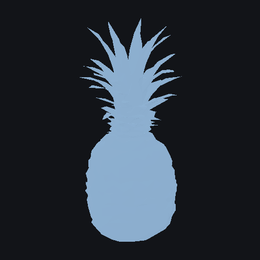 Low-poly stylised pineapple