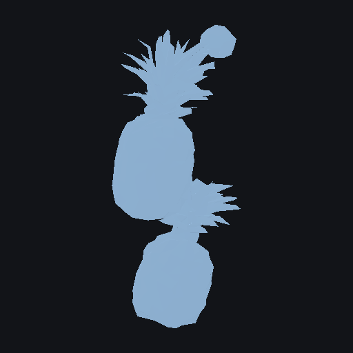 Chunky toy-like pineapple
