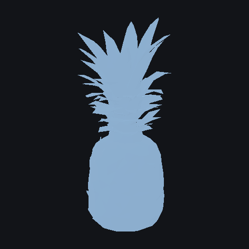 Realistic proportions pineapple