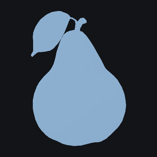 Sleek modern pear